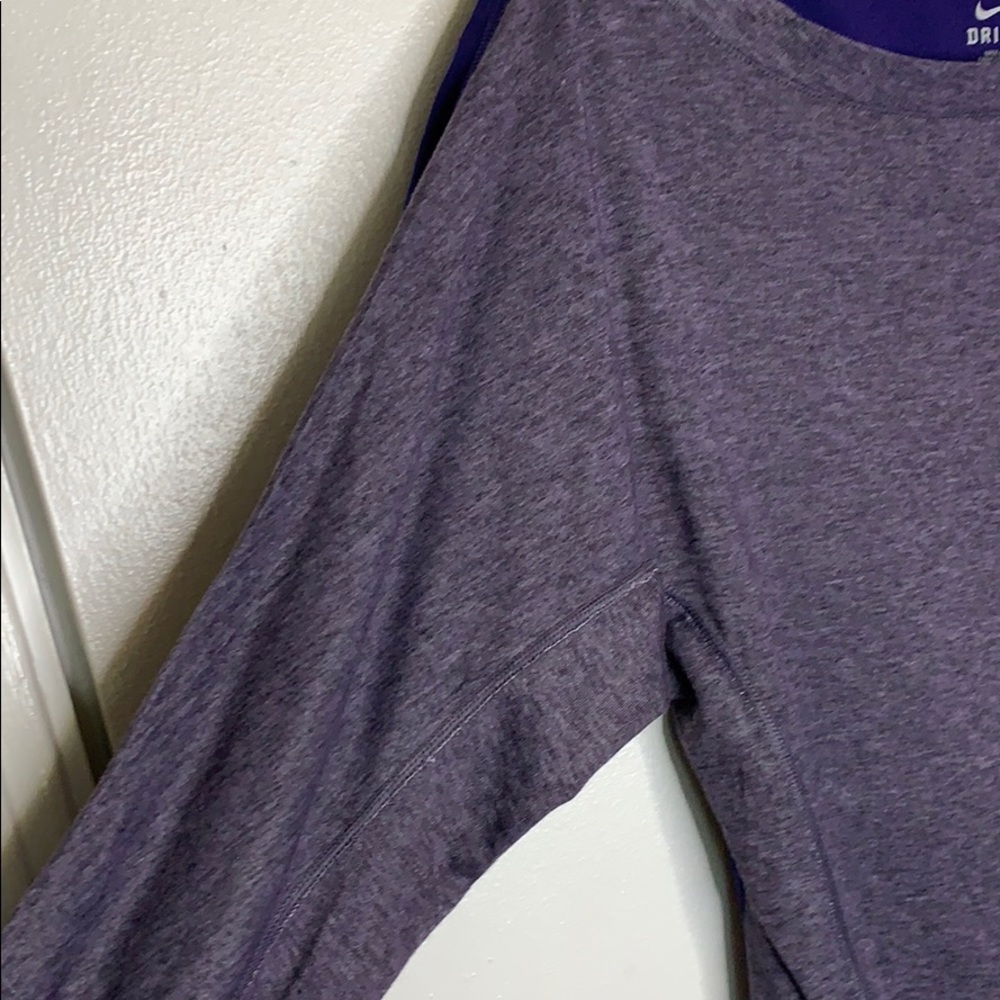Nike Dri-Fit Long Dolman Sleeve Workout Top - Picture 6 of 15